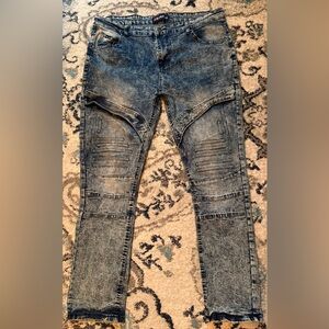 Phat Farm Mens Tag Size 38x30 Skinny, Stretch Ribbed Hip Hop Street Wear Jeans